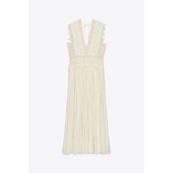 ZARA ZW COLLECTION STRAPPY LACE DRESS - Picture 1 of 8